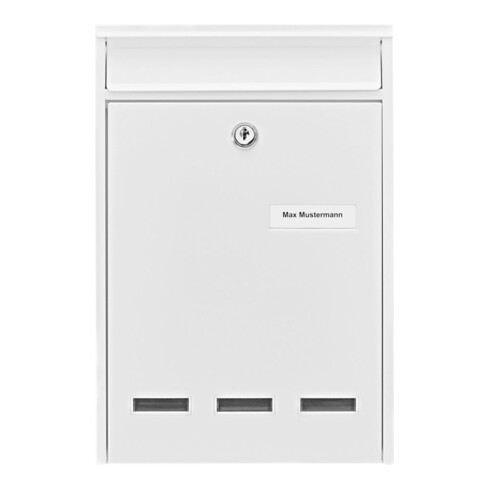 Boîte aux lettres Burg-Wächter Cologne H.315mm B.215mm T.75mm blanc STA DIN C4