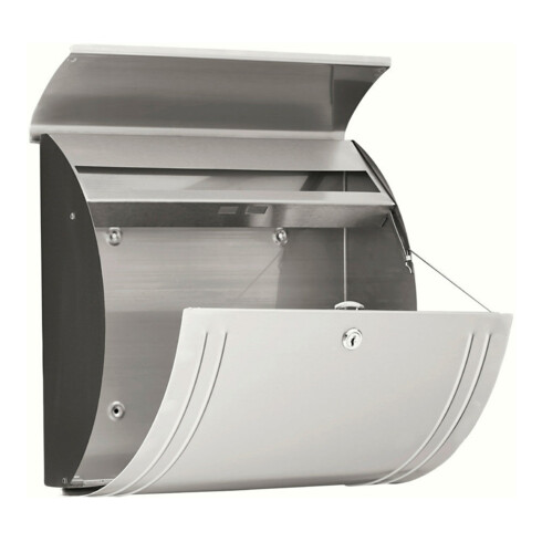 Boîte aux lettres Burg-Wächter en acier inoxydable Modena 3857 Ni