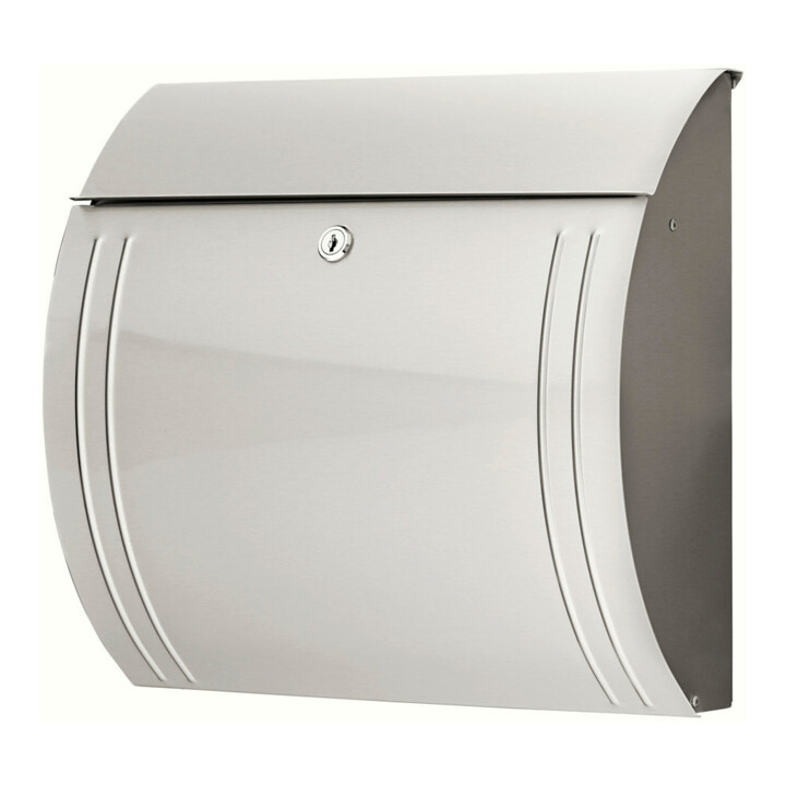 Boîte aux lettres Burg-Wächter en acier inoxydable Modena 3857 Ni