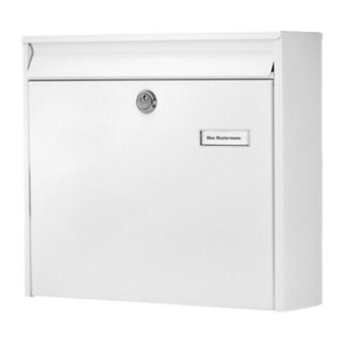 Boîte aux lettres Burg-Wächter Potsdam H.322mm B.362mm T.100mm blanc STA DIN C4