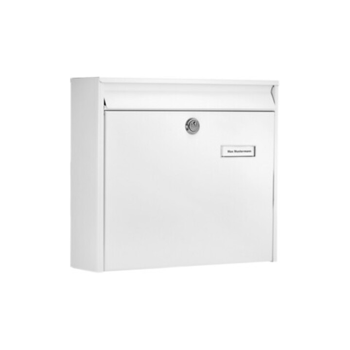 Boîte aux lettres Burg-Wächter Potsdam H.322mm B.362mm T.100mm blanc STA DIN C4
