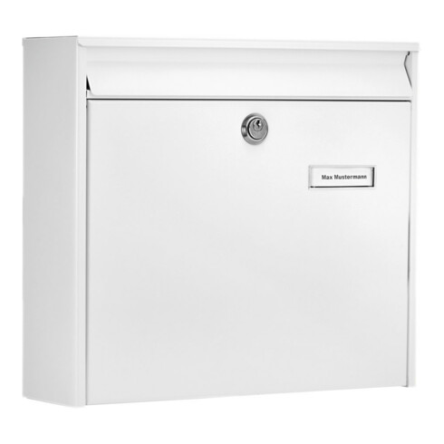 Boîte aux lettres Burg-Wächter Potsdam H.322mm B.362mm T.100mm blanc STA DIN C4