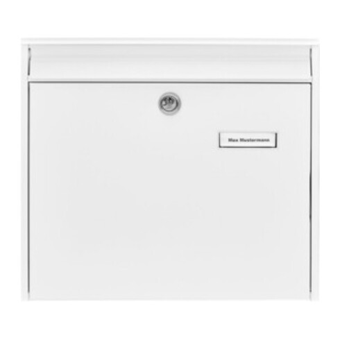 Boîte aux lettres Burg-Wächter Potsdam H.322mm B.362mm T.100mm blanc STA DIN C4