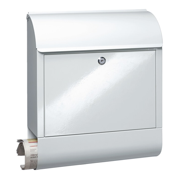 Boîte aux lettres Burg-Wächter Scandic H.460mm W.380mm D.125mm blanc STA DIN C4