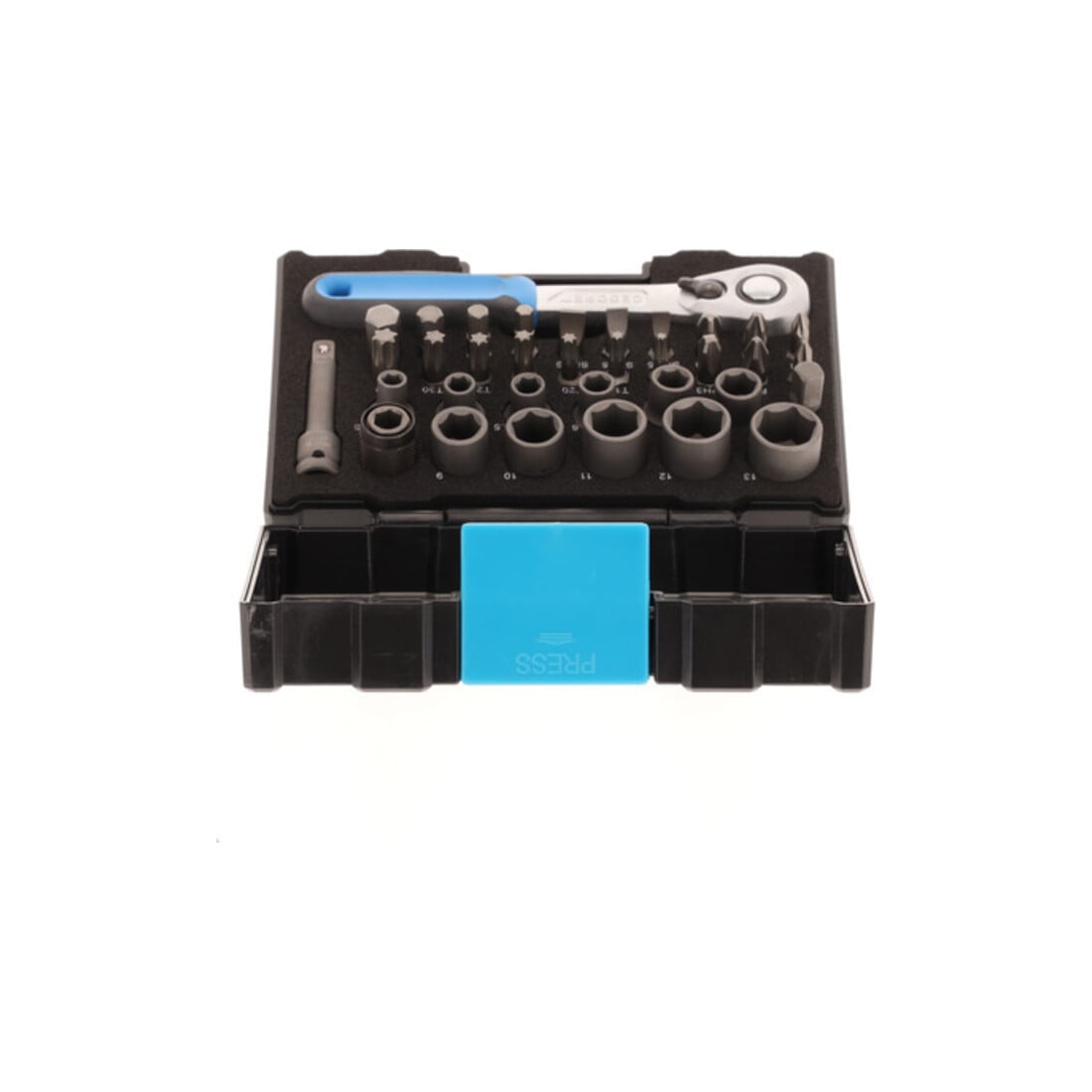 Boîte de clés à douille Gedore à cliquet 1/4'' 35 pcs