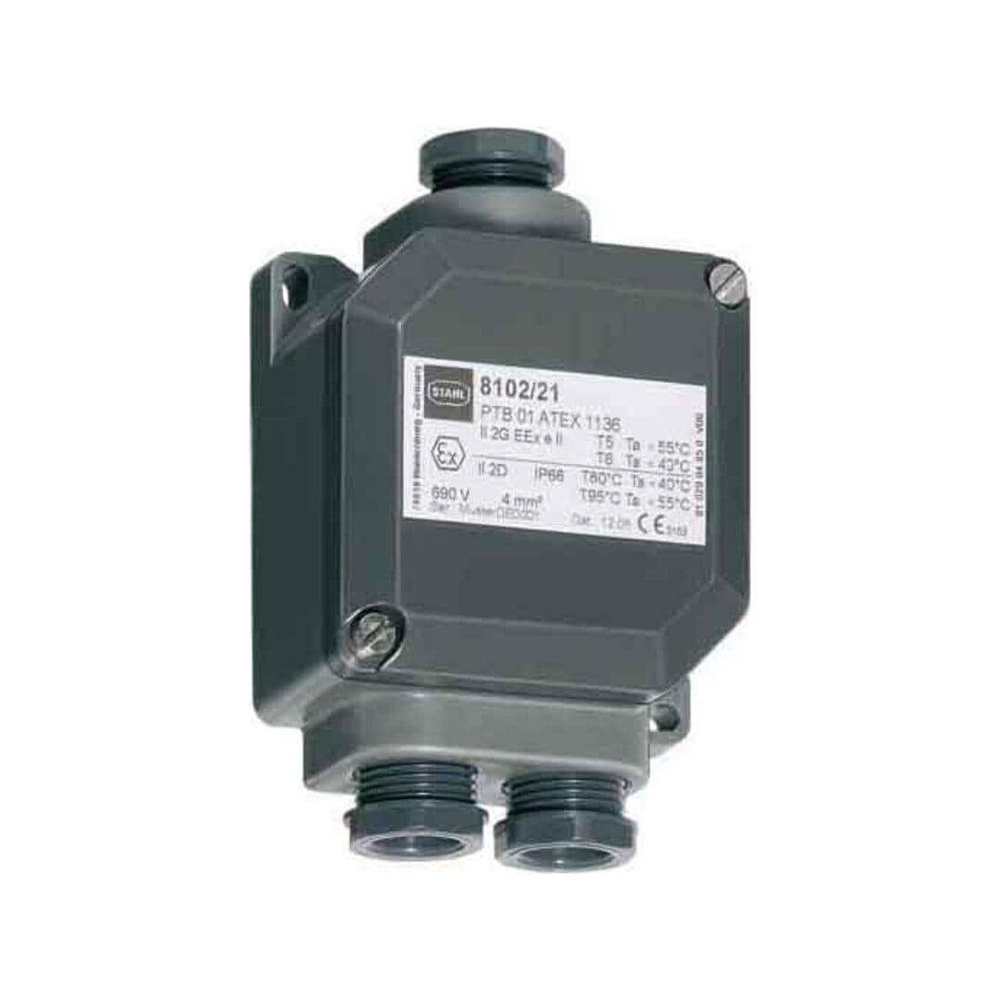 Boîte de dérivation en acier 8102/21-31