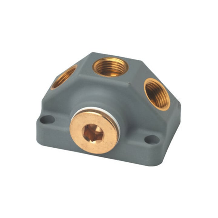 Boîte de distribution d’air LVD 2 x 3/4" FI et 3 x 1/2" FI metabo