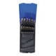 Boite de forets hélicoïdaux HSS-G M35 acier de cobalt 1 - 13 mm 25 pièces BGS-4