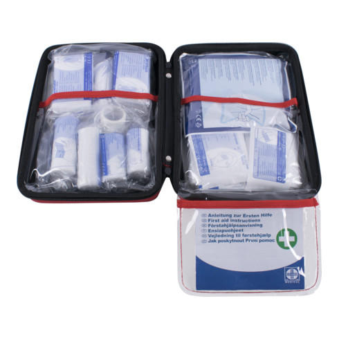 Boîte de premiers secours avec poignée de transport Gramm Medical DIN 13 157
