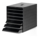 Boîte de tiroir 7 tiroirs avec clapet frontal escamot. noir H322xl250xP365 mm DU-1