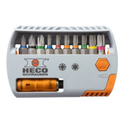 Boîte d’embouts HECO « Selector », Pozi-Drive et HECO-Drive, 11 parts