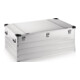 Boîte en aluminium L1192×I790×P515mm 415l avec fermeture à clapet et coins empilables-1