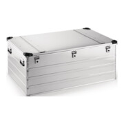 Boîte en aluminium L1192×I790×P515mm 415l avec fermeture à clapet et coins empilables