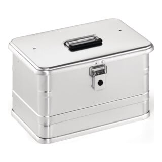 Boîte en aluminium L432xl335xH275mm 29 l avec fermoir à déclic et perçages