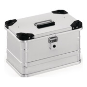 Boîte en aluminium L432xl335xH277mm 29 l avec fermoir à déclic et coins d'empil.