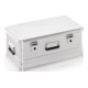 Boîte en aluminium L582×I385×P262 mm 47 l avec fermetures à levier rabattables avec perçages-1