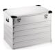 Boîte en aluminium L782×I585×P620 mm 240 l avec fermeture à clapet et coins empilables-1