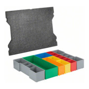 Boîtes Bosch pour le stockage de petites pièces coffret encastrable 13 pièces, Convient pour L-BOXX 102