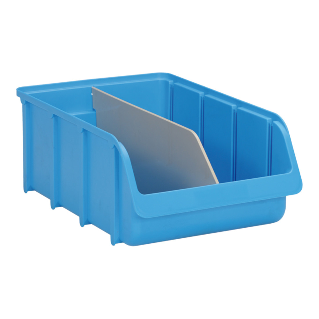 Boîtes de rangement ouvertes HÜNERSDORFF PP bleu empilable