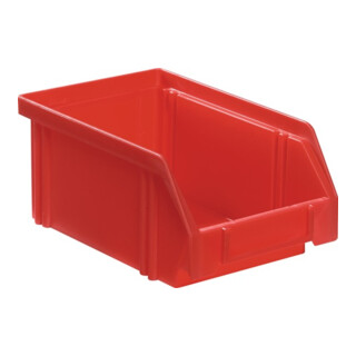 Boîtes de rangement ouvertes L160/140xl105xH75mm PS rouge LA-KA-PE