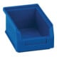 Boîte de rangement ouverte sur le devant, de couleur bleue, pour plaque à fentes en polyéthylène résistant aux chocs et aux impacts-1