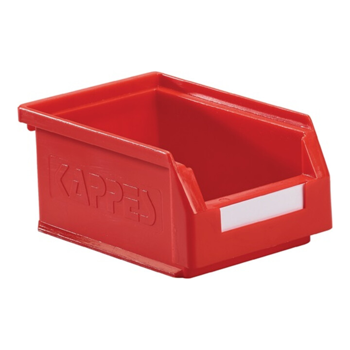 Boîtes de rangement ouvertes L160xl105xH75mm PE rouge