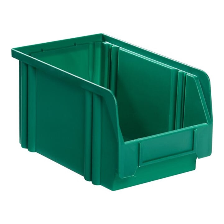 Boîtes de rangement ouvertes L230/200xl150xH127mm PS vert LA-KA-PE