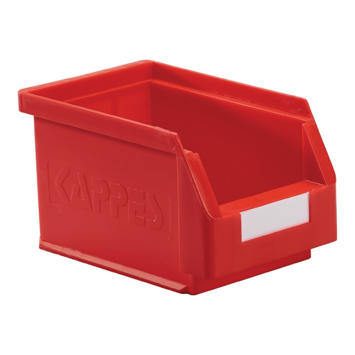 Boîtes de rangement ouvertes L230xl140xH130mm PE rouge