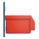 Boîtes de rangement ouvertes L230xl140xH130mm PE rouge-4