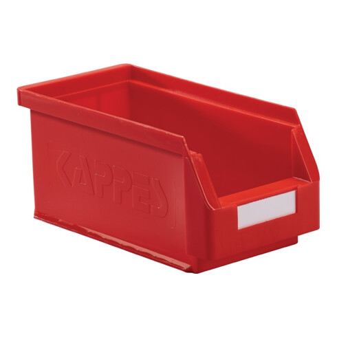 Boîtes de rangement ouvertes L290xl140xH130mm PE rouge