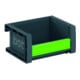 Boîtes de rangement ouvertes L298xl130xH165mm PP gris anthracite-1
