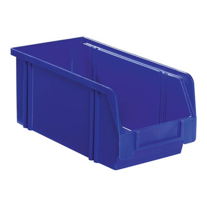 Boîtes de rangement ouvertes L330/298xl210xH200mm PS bleu LA-KA-PE