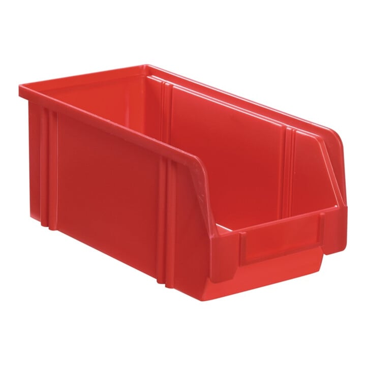 Boîtes de rangement ouvertes L330/298xl210xH200mm PS rouge LA-KA-PE