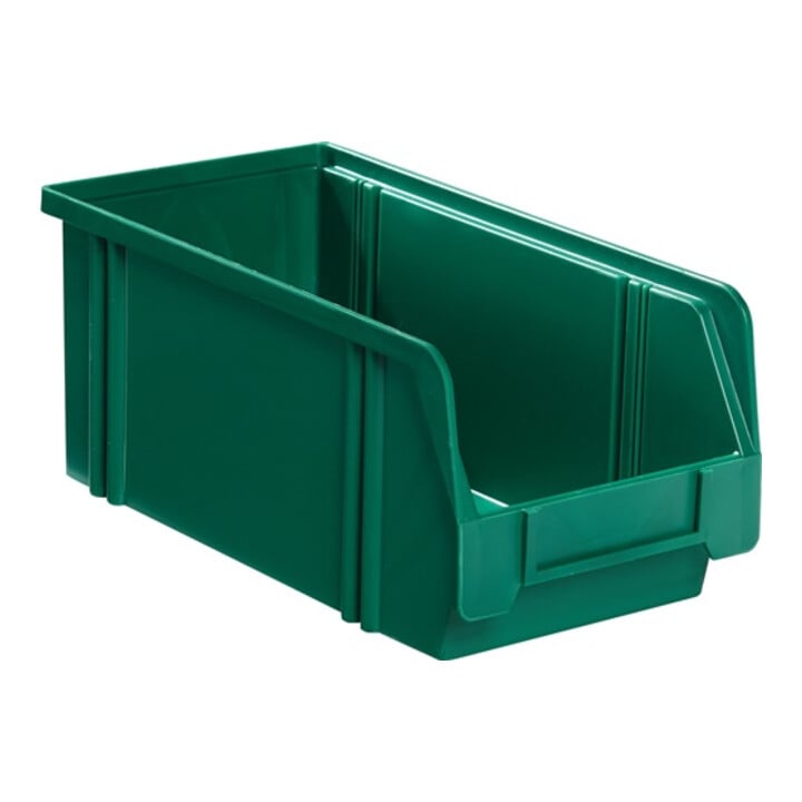 Boîtes de rangement ouvertes L330/298xl210xH200mm PS vert LA-KA-PE