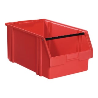 Boîtes de rangement ouvertes L460/425xl306xH230mm PS rouge LA-KA-PE