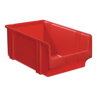Boîtes de rangement ouvertes L462/423xl306xH201mm PS rouge LA-KA-PE
