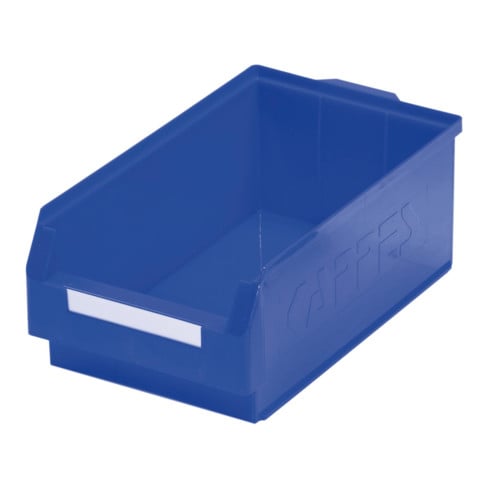 Boîtes de rangement ouvertes L500xl300xH200mm PE bleu