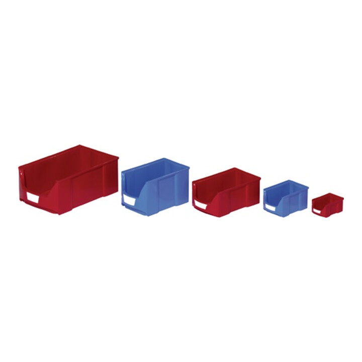 Boîtes de rangement ouvertes L510/450xl312xH201mm PE bleu LOCKWEILER