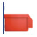 Boîte de rangement ouverte sur le devant, de couleur bleue, pour plaque à fentes en polyéthylène résistant aux chocs et aux impacts-4