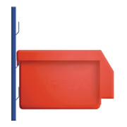 Boîtes de rangement ouvertes L85xl105xH45mm PE bleu-5