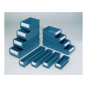 Boîtes de rangement p. étagère L300xl117xH90mm bleu PP