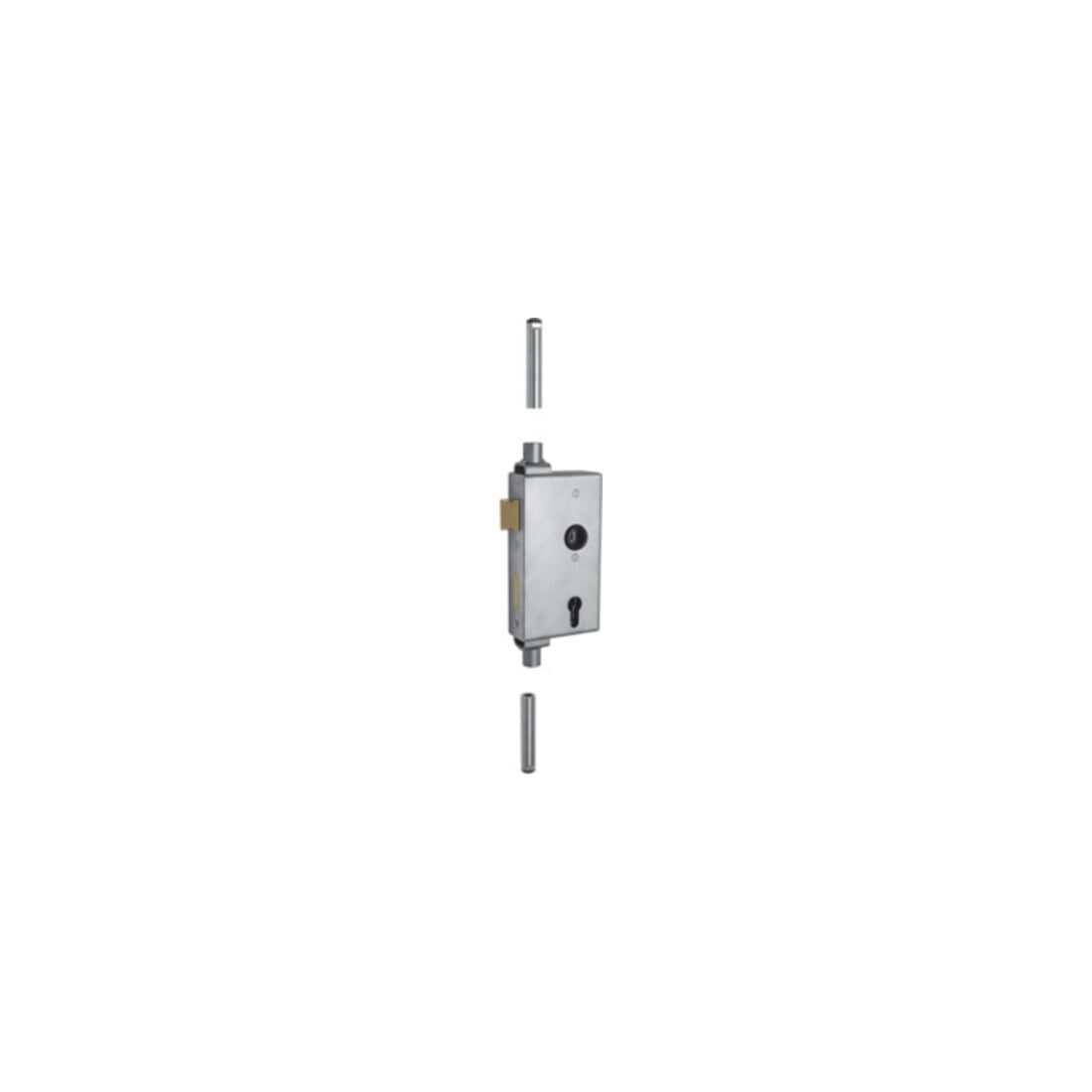 Boîtier de fermeture AMF 140UMVV-40ZW, verrouillage multiple avec serrure galvanisée (142UMV)