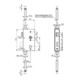 Boîtier de fermeture AMF 140UMVV-40ZW, verrouillage multiple avec serrure galvanisée (142UMV)