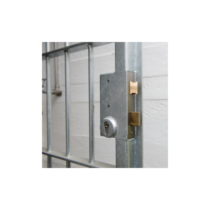 Boîtier de fermeture AMF 140UMVV-40ZW, verrouillage multiple avec serrure galvanisée (142UMV)