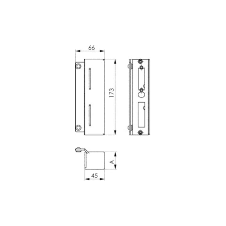 Boîtier de fermeture AMF 147B-40 à souder sur