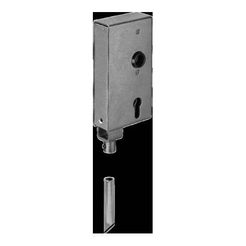 Boîtier de serrure AMF 140V DIN L/R dimension A40xB94xC173mm distance tête/appuie-tête 60mm sortie 72mm