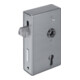 Boîtier de serrure AMF pour portillon coulissant 140S-30ZW, B.30mm H.172mm T.94mm, poli-1