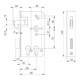 Boîtier de serrure de porte coulissante AMF 140S DIN L/R dimension A40xB94xC173mm distance tête/appuie-tête 60mm 72mm-2