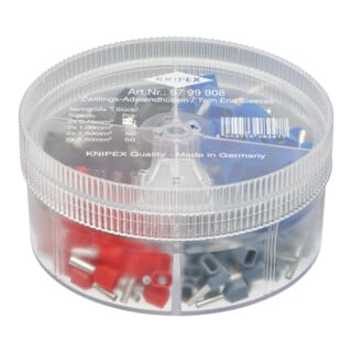 Boîtiers d'assortiment, avec embouts de câble jumelés Knipex