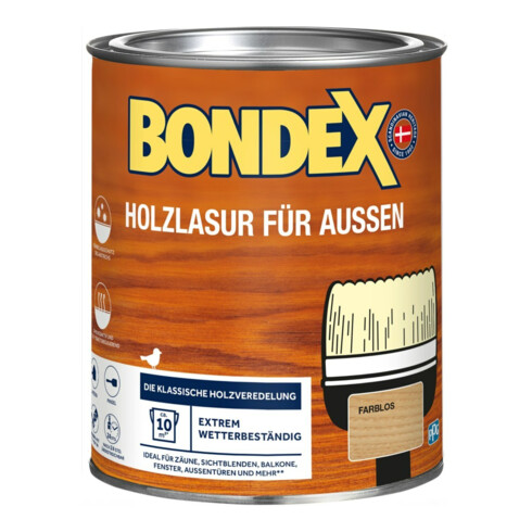 Bondex Holzlasur Außen Farblos 0,75L